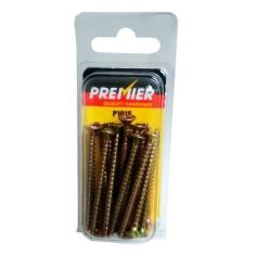 Premier ZYP Wood Screws - 4mm x 50mm - Pack of 20