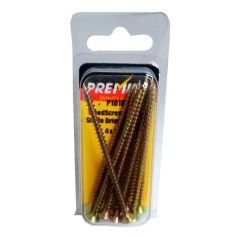 Premier ZYP Wood Screws - 4mm x 70mm - Pack of 10