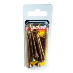 Premier ZYP Wood Screws - 5mm x 50mm - Pack of 15