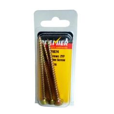 Premier ZYP Wood Screws - 5mm x 70mm - Pack of 5