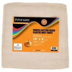 Cotton Faced Plastic Dust Sheet 10ft X 8ft