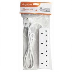 4 Way Extension Lead With 1m Cable - Kingavon