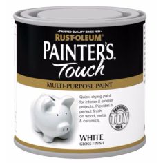 Rust-Oleum Painter's Touch Interior & Exterior White Multi-Purpose Paint 250ml