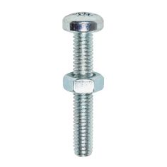 Timco 15pc M5x30 Pan Machine Screw & Hex Nut