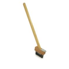 Ambassador Patio Weed Brush With Wooden Handle - 4"