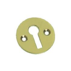 Polished Brass Victorian Round Open Escutcheon