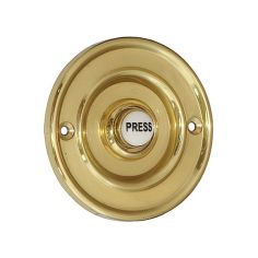 Polished Brass Circular Bell Push