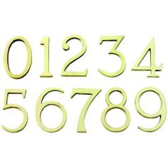 Polished Brass Numbers