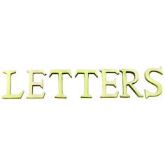 2" Pin Fixing Letter H (Brass)