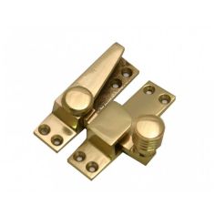 60mm Polished Brass Beehive Pattern Sash Fastener