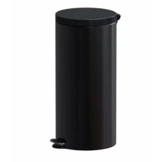 Black Steel Pedal Bin - 30L 