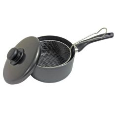 Pendeford The Chef's Choice Polished Chip Pan & Lid 20cm