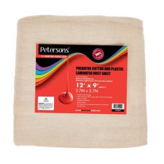 Petersons Predator Cotton and Plastic Dust Sheet - 12ft x 9ft