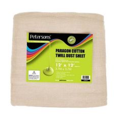 Petersons Paragon Cotton Twill Dust Sheet - 12ft x 12ft