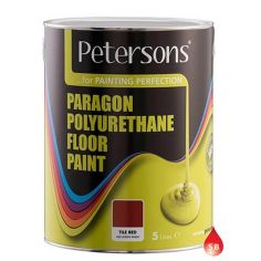 Petersons Paragon Polyurethane Floor Paint - Red 5L