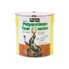 Rustins Clear Polyurethane Satin Finish Floor Sealer 1L