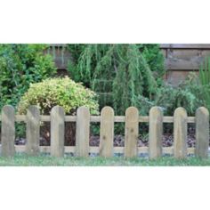 Ambassador Cottage 3pc Picket Fence - 28 x 111cm