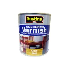 Rustins Coloured Varnish - Satin Pine 500ml