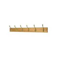 Headbourne Double Coat Rack 6 Hooks - Pine finish