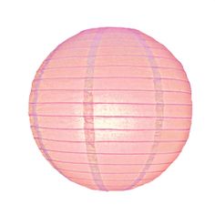 Loxton Wire Ribbed Paper Lampshade - Pink 14"
