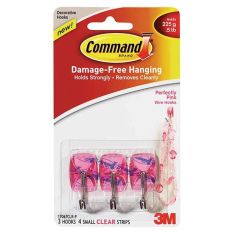 Command Wire Utensil Hooks Perfectly Pink - Pack of 3 Hooks
