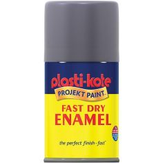 Plasti-Kote Fast Drying Enamel Spray Paint - Pewter 100ml