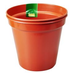 Plastic Terracotta Flower Pot 7" - Pack of 2