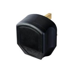 Black 13A Electric Plug