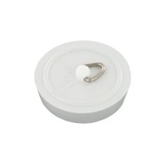 Securit White Bath Plug - 46mm 