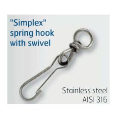 Simplex Spring Hook Swivel Length 50mm