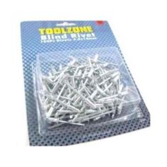 Toolzone 100 Piece 4.0mm X 10mm Pop Rivets