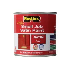 Rustins Quick Dry Small Job Satin Paint - Poppy 250ml