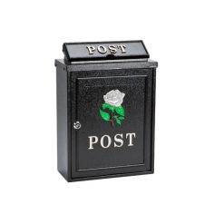 Arboria Garden Decor Mail Box - White Rose