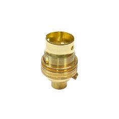 Powermaster Brass Unswitched Lampholder 1/2''