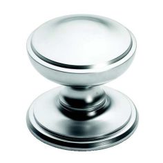 Princess Centre Door Knob - Satin Chrome