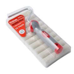 ProDec 4" Gloss Mini Paint Rollers & Frame - Pack Of 10