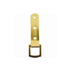 86 x 14mm Electro Brassed Picture Strap Hanger (Pack of 2)