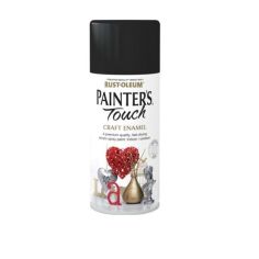 Rust-Oleum Painter's Touch Craft Enamel Spray Paint - Matt Black 150ml