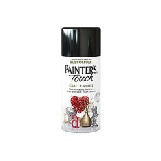 Rust-Oleum Painter's Touch Craft Enamel Spray Paint - Gloss Black 150ml