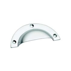 Satin Chrome Drawer Pull - 4" X 1 3/4"