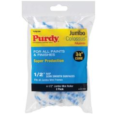 Purdy Colossus Jumbo Mini Replacement Paint Roller Cover - Pack of 2