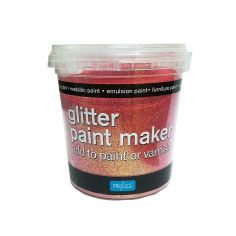 Polyvine Glitter Paint Maker - Pink Glitter 75ml