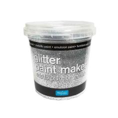 Polyvine Glitter Paint Maker - Silver Glitter 75ml