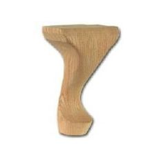 Beech Queen Ann Furniture Leg - 6" X 3" 