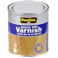 Rustins Quick Dry Coloured Varnish - Satin Pine 500ml
