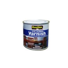 Rustins Coloured Varnish - Satin Mahogany 250ml