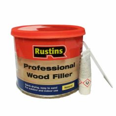 Rustins Professional Base & Hardener Wood Filler - 500g Natural