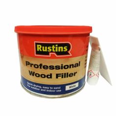 Rustins Professional Base & Hardener Wood Filler - 500g White