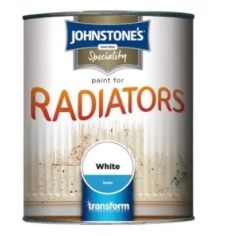 Johnstone's Radiator Paint 250ml - White Satin