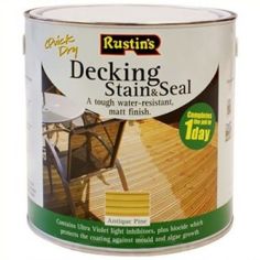 Rustins Decking Stain and Seal Antique Pine - 2.5 Litres